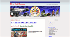 Desktop Screenshot of motoclubmanresa.com